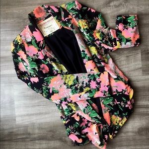 Cartonnier Floral Blazer Size XS frm Anthropologie